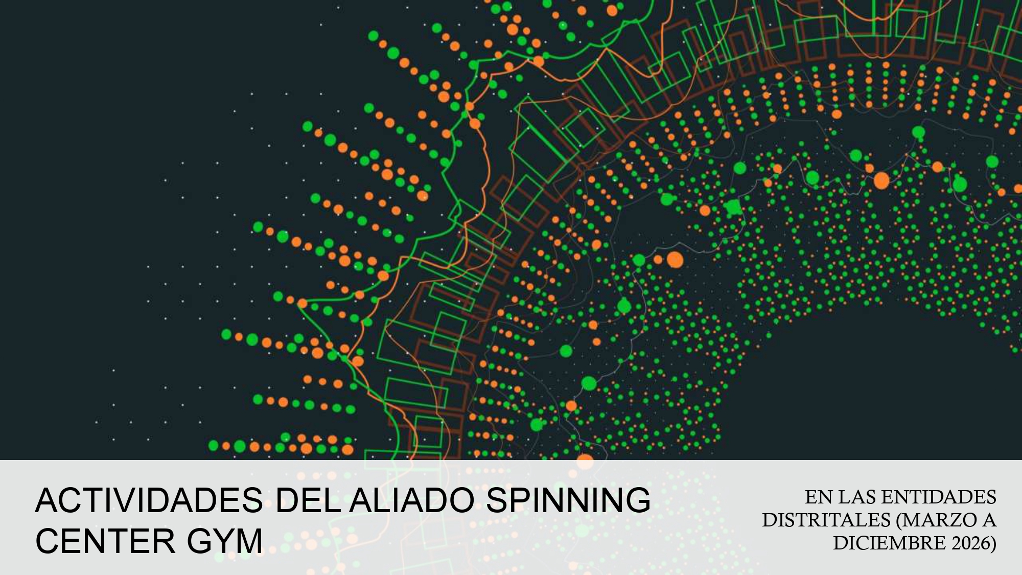 ACTIVIDAD DEL ALIADO SPINNING CENTER GYM (MARZO - DICIEMBRE 2026)