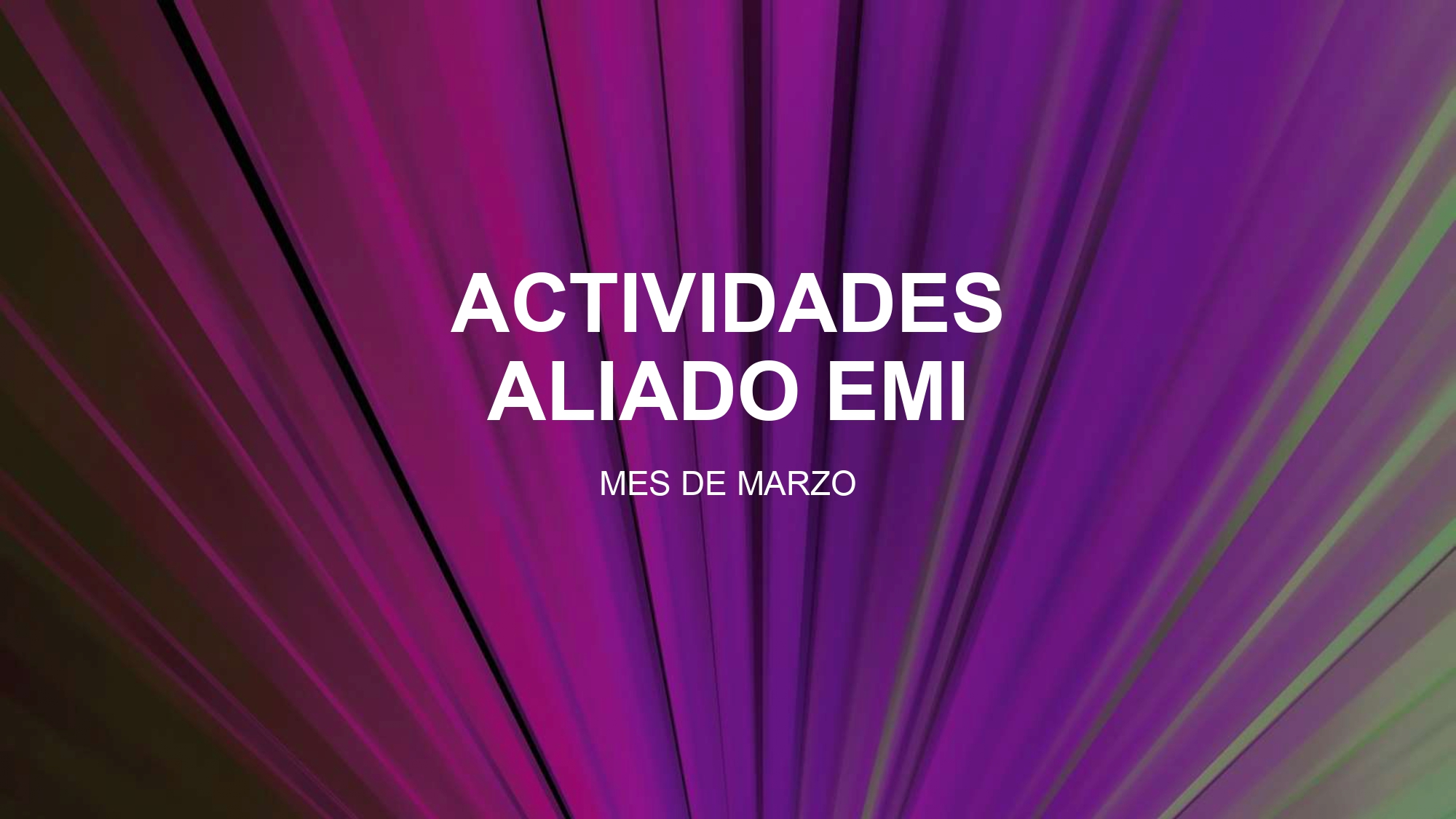 ACTIVIDADES ALIADO EMI